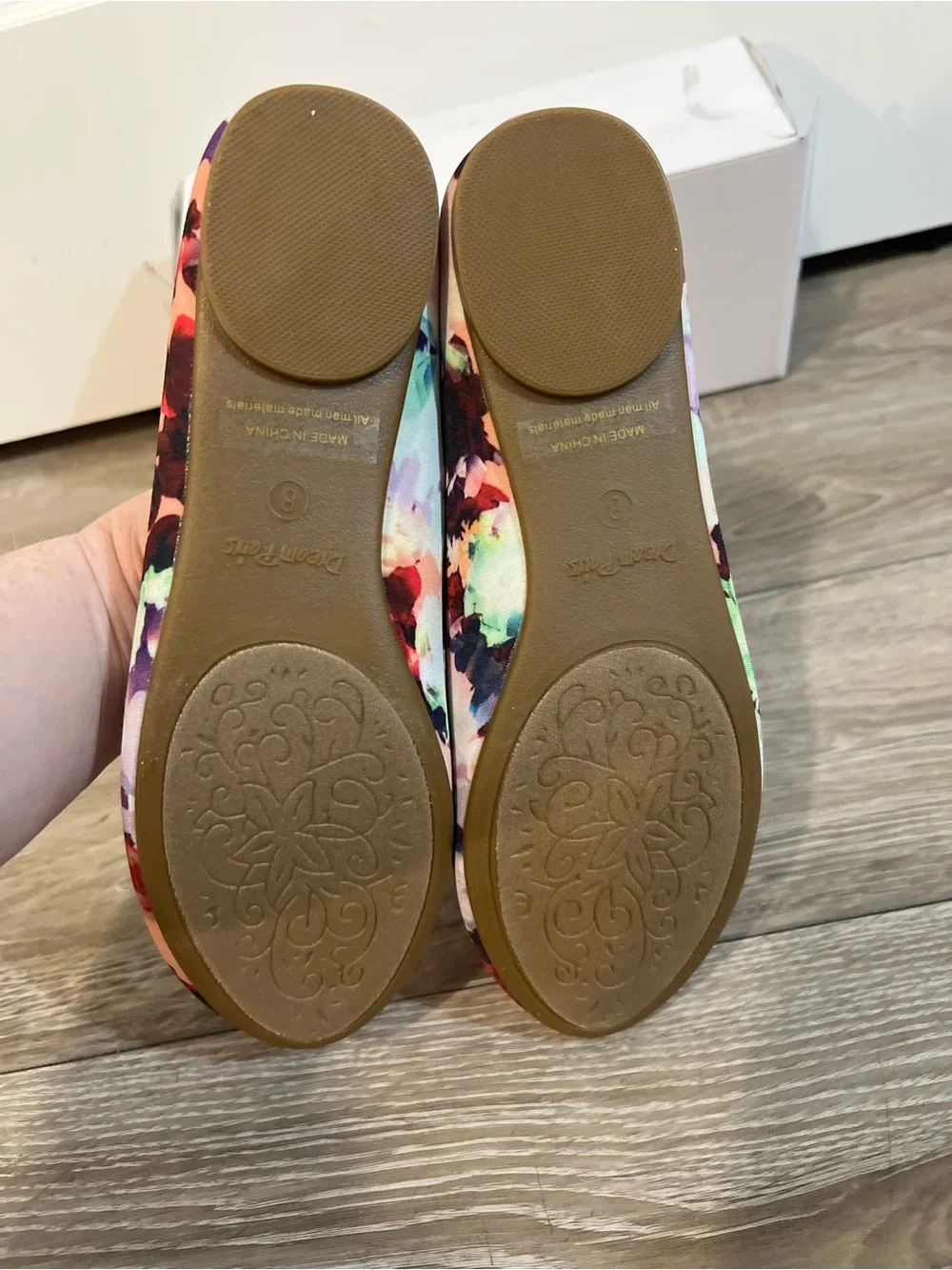 Dream Pairs Floral Print Ballet Flats Multicolor Size 8 Brand New - Picture 3 of 6